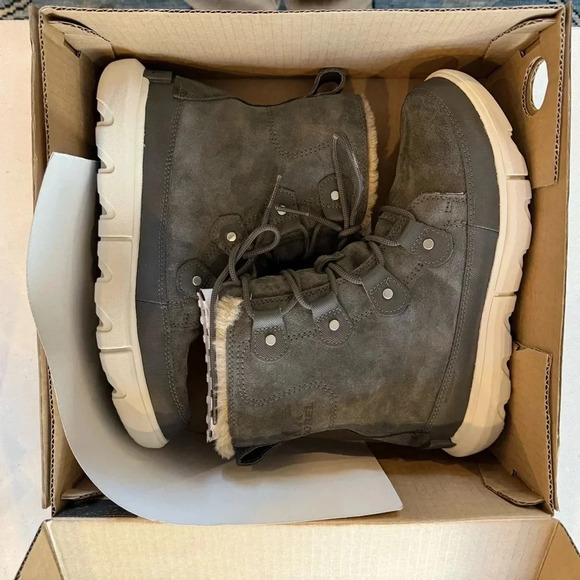 Sorel Women’s Gray Explorer II Joan Waterproof Boot Size 8 - Picture 15 of 16
